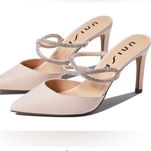 Unisa Women's Blush Heels with Sparkling Straps size 11 NWOT